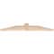 Ekena Millwork Portland Smooth Timber Gable Bracket, Douglas Fir, 36"W x 6"H x 1 1/2"D x 3 1/2"F, 4/12 Pitch GBW036X06X0204POR00SDF - alternate 4